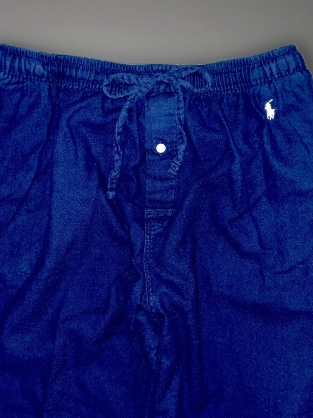 Polo Ralph Lauren Mens Flannel Pajama Pants Medium Cotton Navy Blue